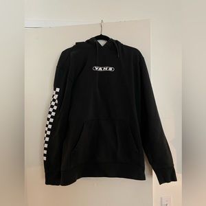 Vans black hoodie Size L with hood